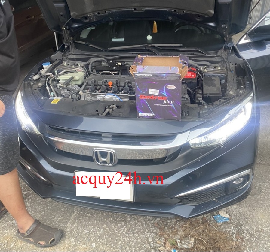 Thay bình ắc quy Emtrac 55B24LS tốt nhất cho Honda Civic