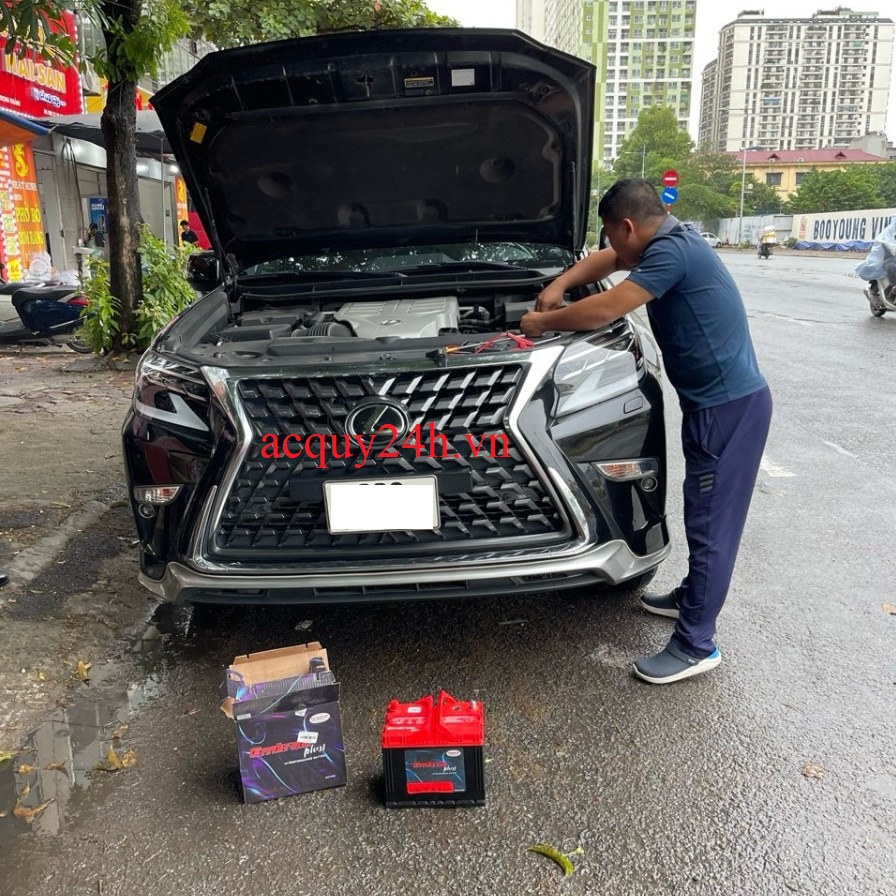 thay bình ắc quy Emtrac 115D31L tốt nhất cho xe Lexus GX470