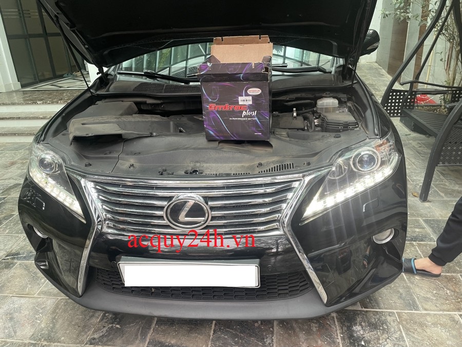 Thay bình ắc quy Emtrac tốt nhất bảo hành 18 tháng cho xe Lexus RX350