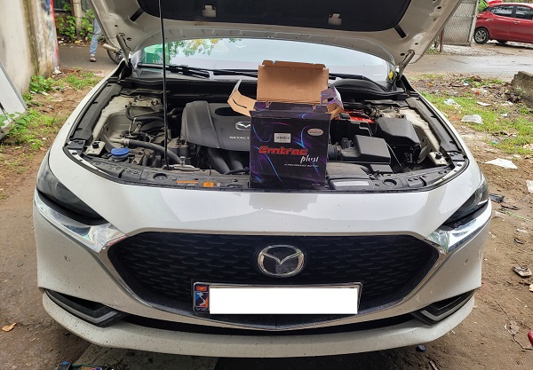 Thay ắc quy EMtrac 90D23L 12V 65Ah tốt nhất cho Mazda 3