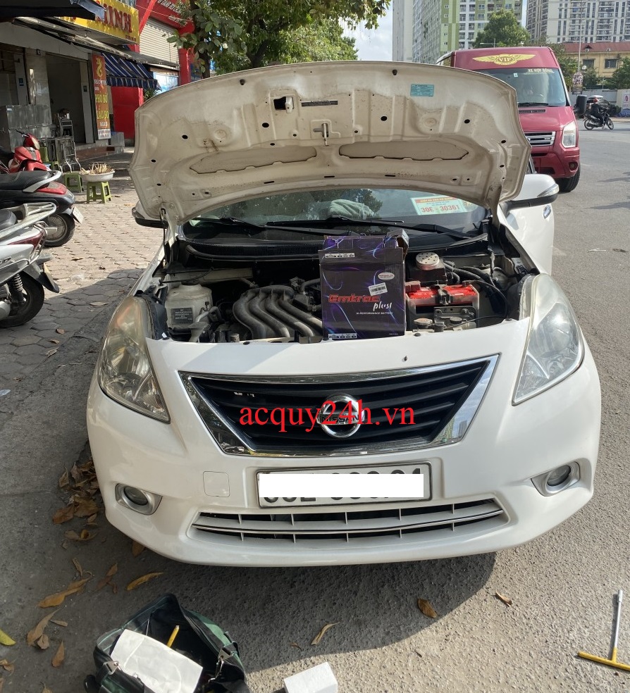 Thay bình ắc quy Emtrac 55B24L tốt nhất cho xe Nissan Sunny