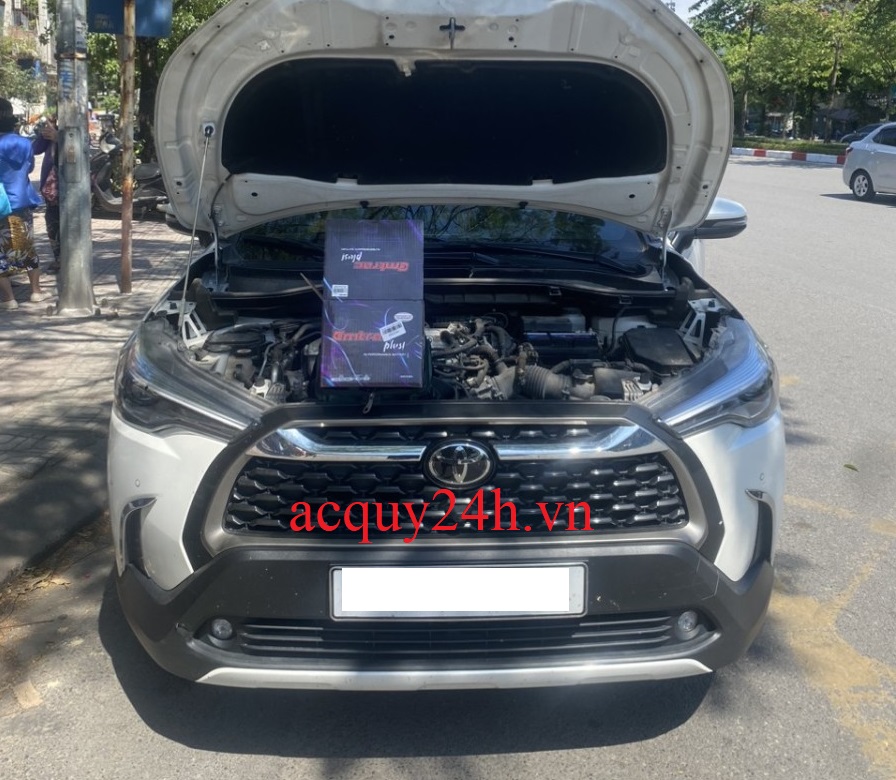 Bình ắc quy Emtrac DIN45 tốt nhất cho Toyota Cross bảo hành 18 tháng