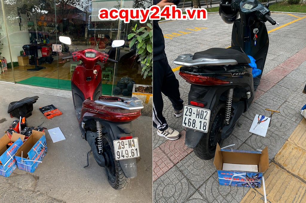 Thay ắc quy xe điện Vinfast Feliz tại Đại Kim