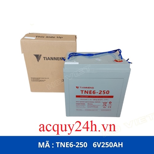 Ắc Quy Xe Điện Tianneng TNE6-250 (6V - 250Ah)