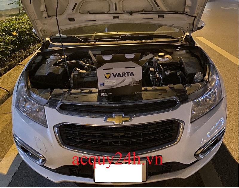 Bình ắc quy Delkor thay cho Chevrolet Cruze
