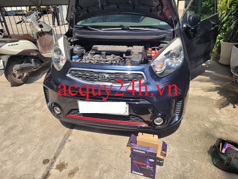 Thay ắc quy Emtrac BH38B20L 12V 40ah cho Kia Morning