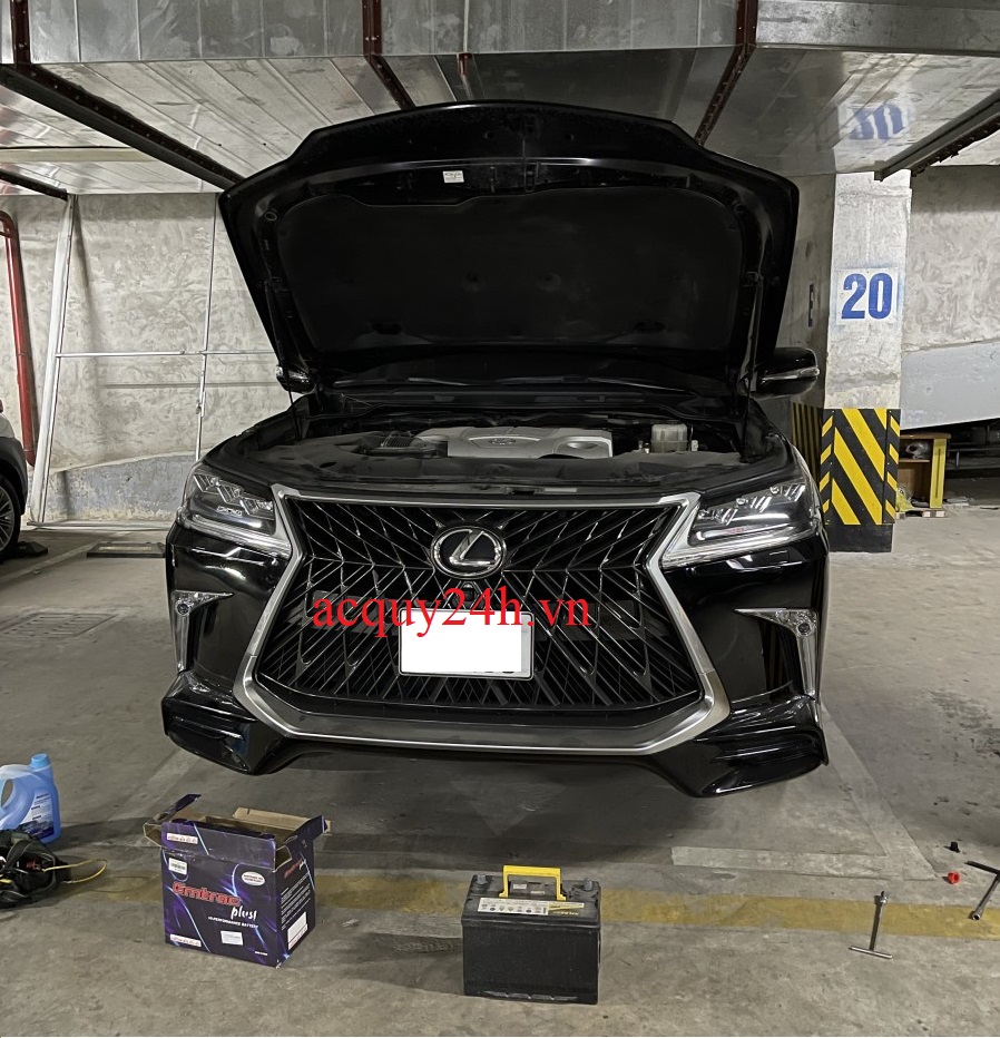 Thay bình ắc quy Emtrac 115D31L tốt nhất cho xe Lexus LX470