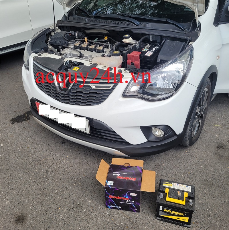Thay bình ắc quy Emtrac Din45 tốt nhất cho Vinfast Fadil