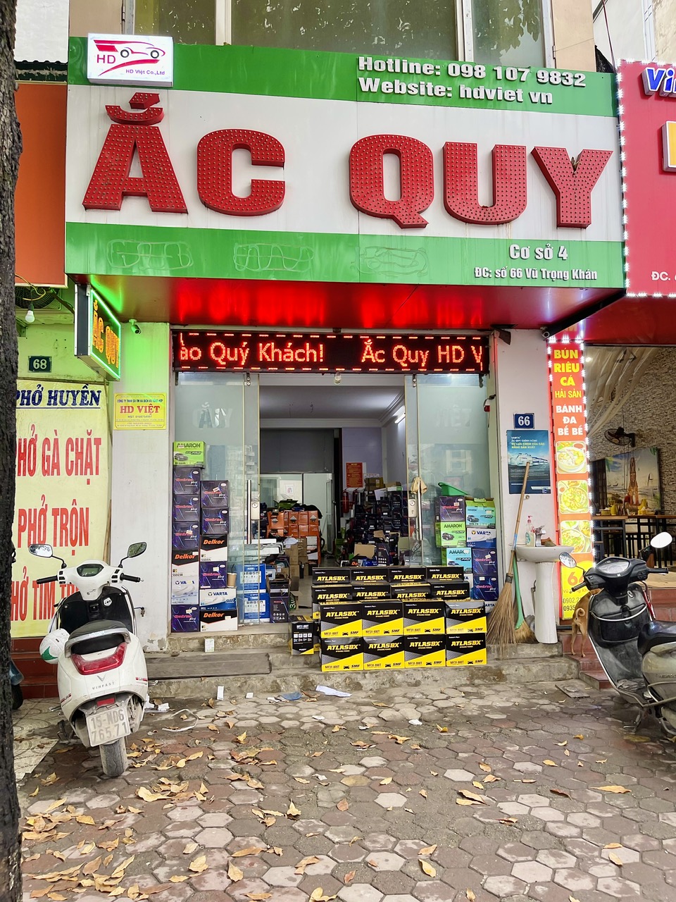 Đại lý ắc quy Battery24h-HD Việt Cơ sở 66 Vũ Trọng Khánh Hà Đông