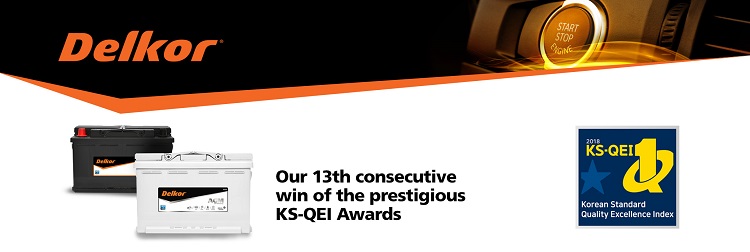 Hình ảnh thương hiệu ắc quy Delkor