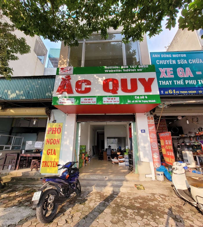 Cơ sở 66 Vũ Trọng Khánh - Đại lý ắc quy 24h